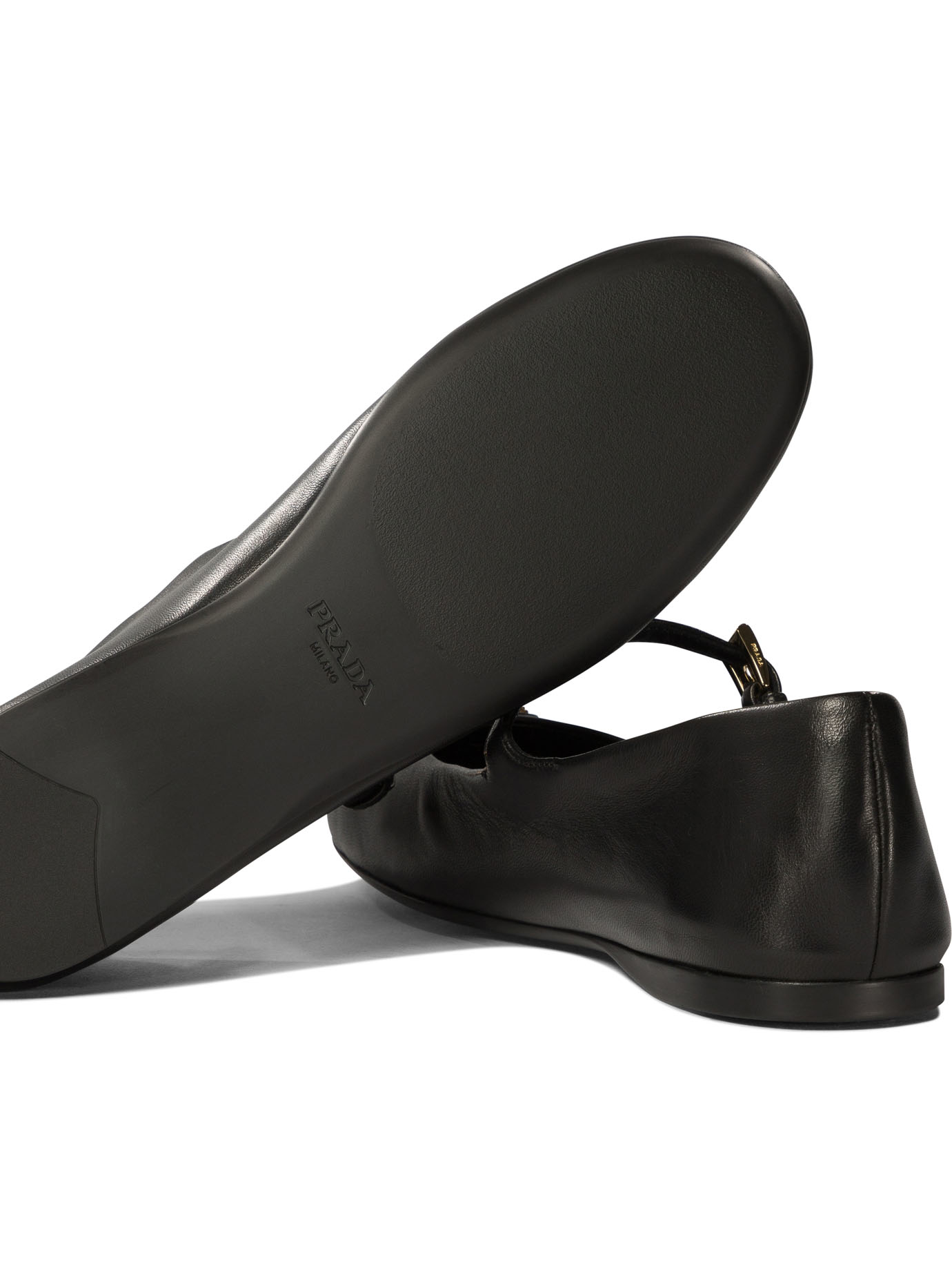 PRADA Black   Nappa ballet flats